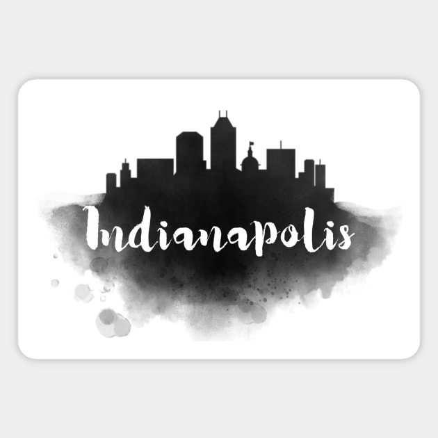 Indianapolis watercolor Magnet by kursatunsal